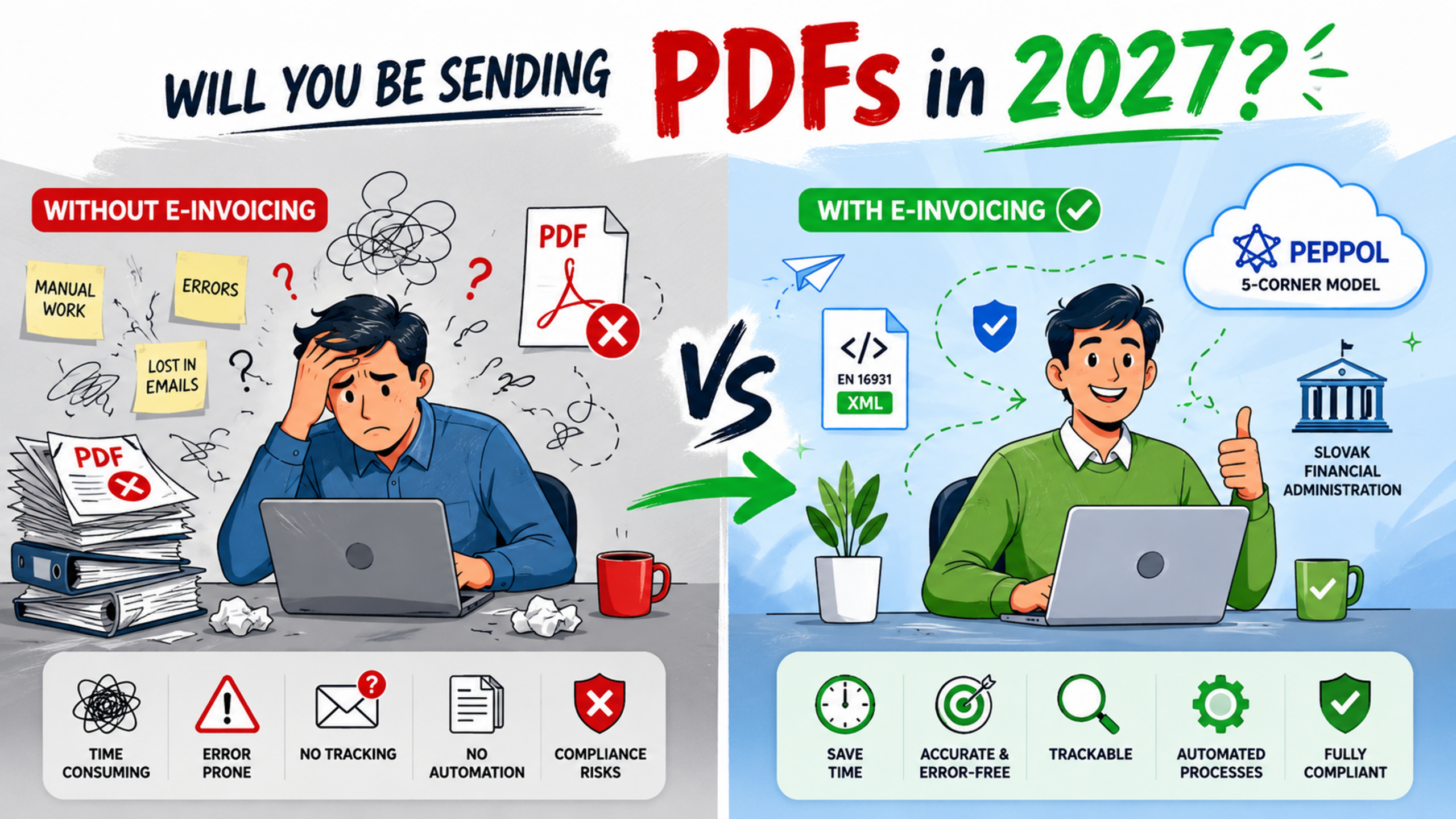 E-Invoicing Comparison: With vs Without